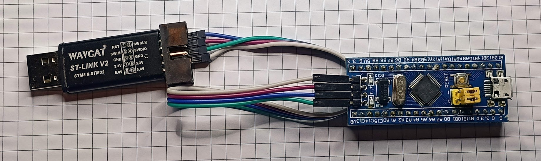 STM32F103 Blue Pill with STLink V2 Debugger